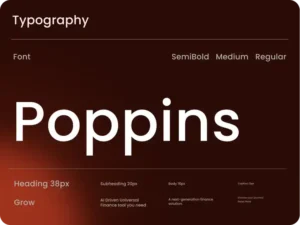 poppins typography design guide